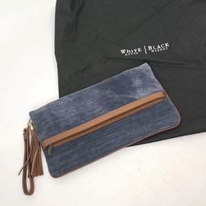 NWOT suede leather wristlet, White House Black Market